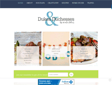 Tablet Screenshot of dukesandduchesses.com